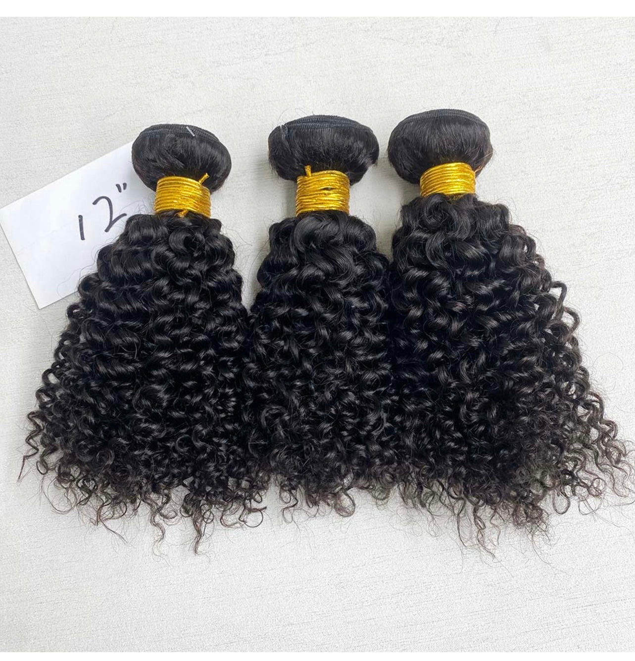 Mirawig2 hair 3 bundles kinky curly short hair Brazilian hair natural color