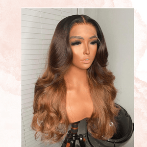 Chocolate Brown 13x4 Full Transparent Lace Frontal Wigs