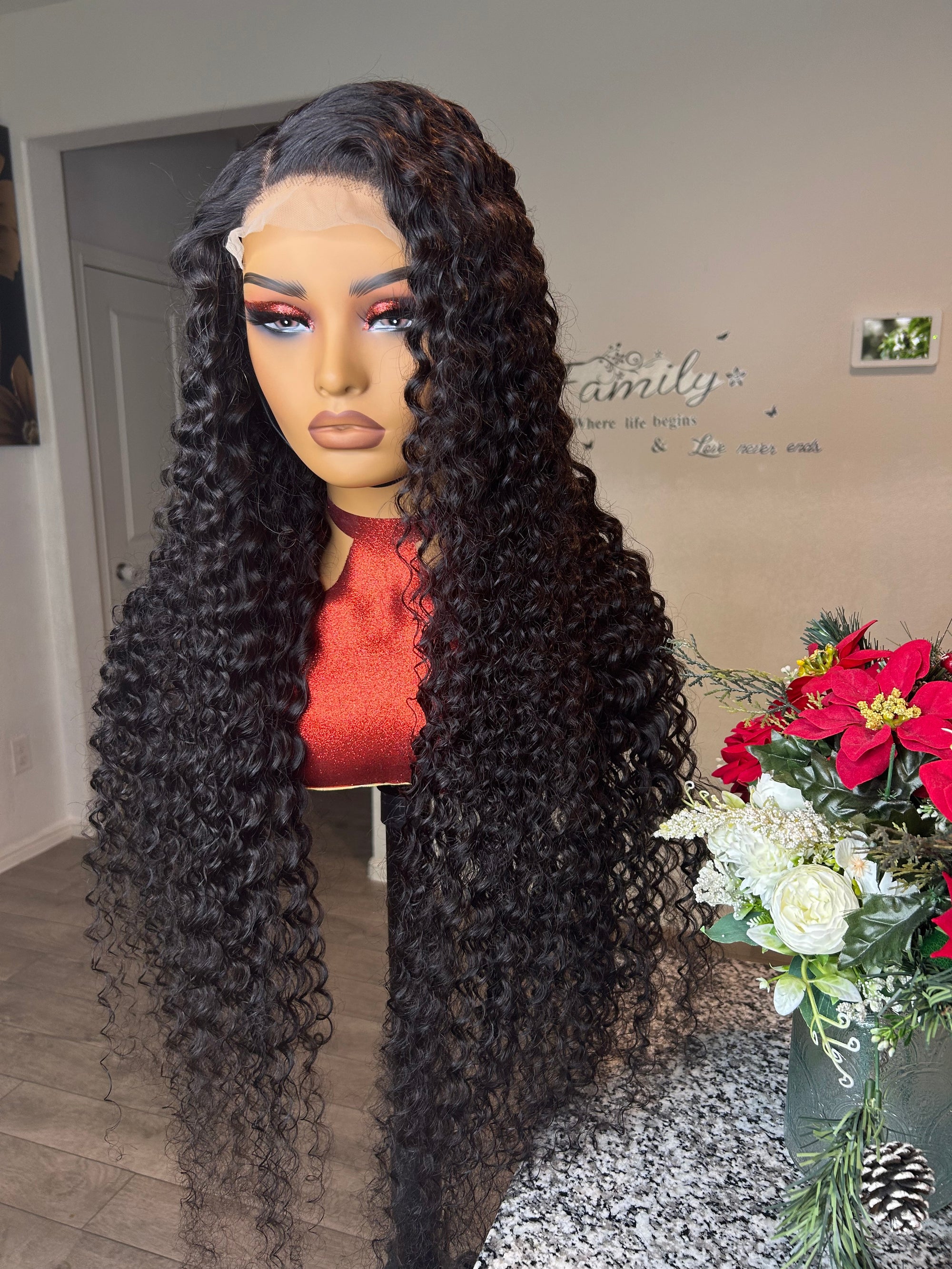 40 Inch deep wave 5x5 Lace Front Human Hair Wig Brazilian Wigs Deep Wave Lace Frontal Wig Human Hair