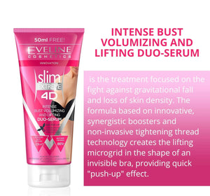 Eveline Slim Extreme 4D Bust Enhancing Serum Mezo Push-Up, 7.04 Fluid Ounce